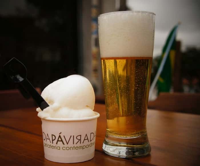 Gelato de Cerveja, do Dá Pá Virada. Foto: Divulgação