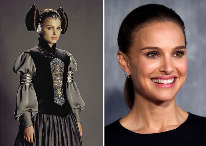 Natalie Portman em 2003 e em 2015