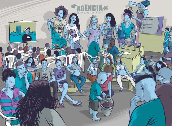 Arte sobre o projeto Agência da Juventude - Rio de Janeiro