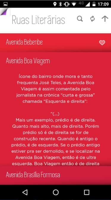 Aplicativo Ruas Literárias do Recife aproxima o espaço urbano à literatura pernambucana