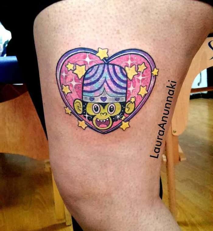 Tattoo Macaco Louco - As Meninas Superpoderosas