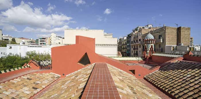 Terraço da Casa Vicens, que poderá ser visitado pelos turistas