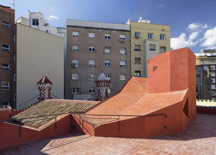 Terraço da Casa Vicens, que poderá ser visitado pelos turistas