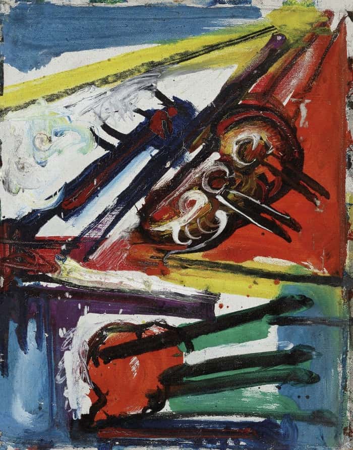Obra Sem Título (1960) - Shiró foi estudar em Paris em 1953