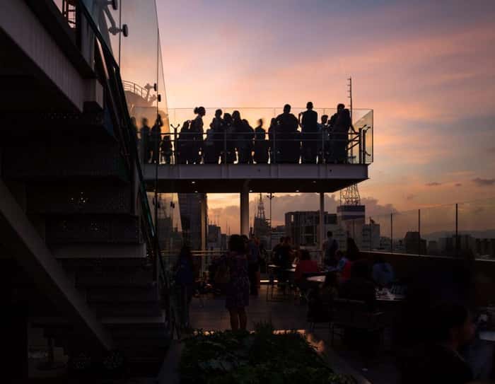 terraço-café do Sesc Avenida Paulista