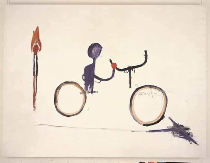 JEAN-MICHEL BASQUIAT | Sem título (Ciclista) [Untitled (Bicyclist)], 1984
