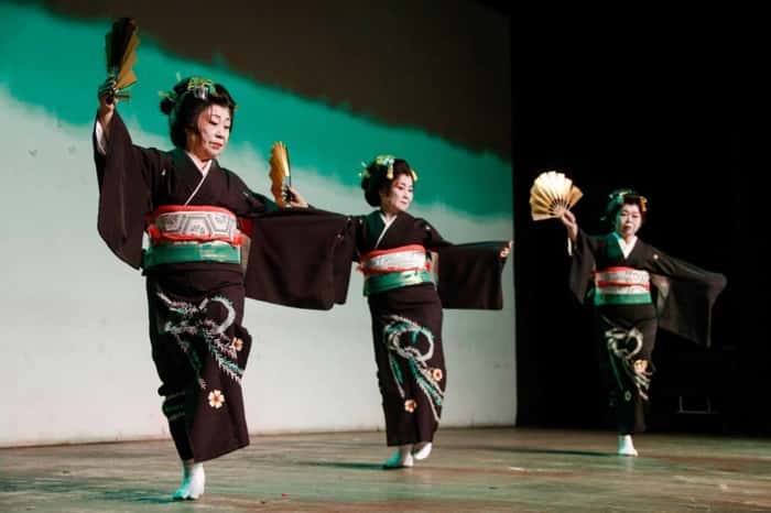 apresentação de dança típica japonesa na 9ª edição do Bunka Matsuri