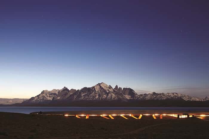 O Tierra Patagônia integra a paisagem do Parque Nacional Torres del Paine