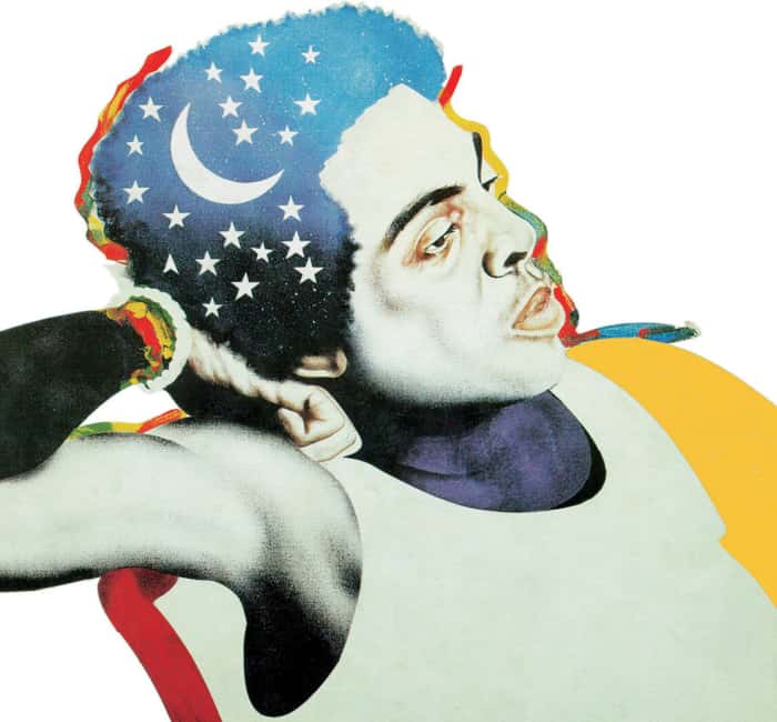 Retrato de Gilberto Gil feito por Elifas Andreato em homenagem ao artista