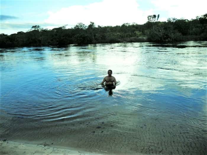 Mergulho nas águas do Rio Novo