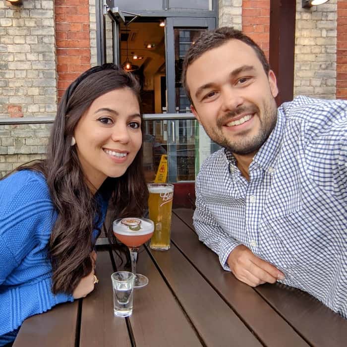 Milena Jorge e Paulo Guerra se conheceram no Bumble e hoje vivem juntos na cidade de York no Reino Unido
