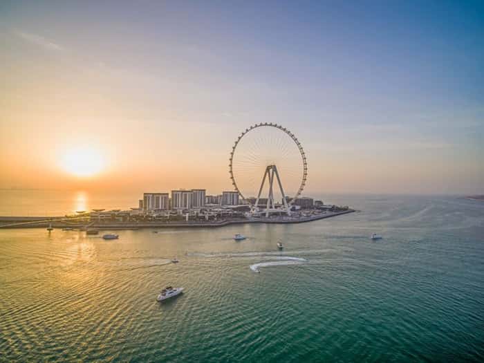 Bluewaters Island e a Dubai Eye, a maior roda gigante do mundo