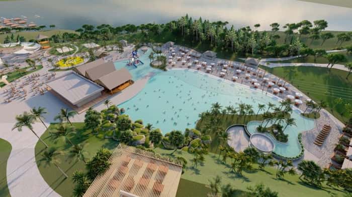 O O parque aquático Bali Park terá ainda uma piscina de ondas