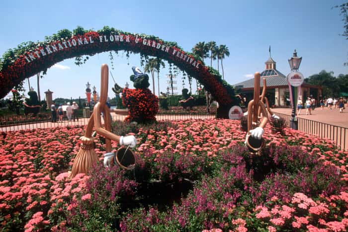 Topiarias do Epcot International Flower & Garden Festival, em 1997 