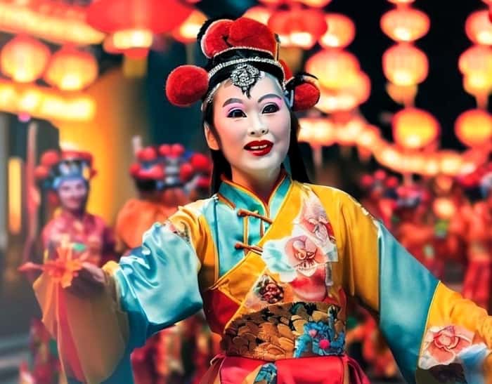 Danças e tradições no Festival da Lua Chinês