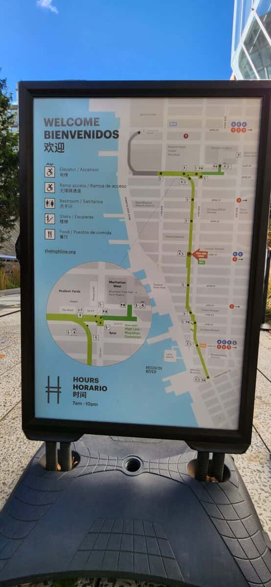 O High Line tem pouco mais de 2 km de extensão