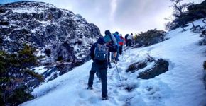 Inverno em El Calafate, no extremo sul da Argentina