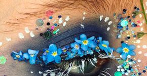 Esta maquiadora transforma os olhos dela em um jardim
