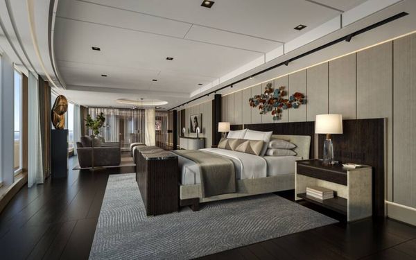 Interior de uma das cabines do Seven Seas Prestige
