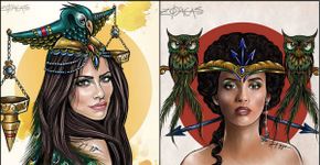Artista retrata as celebridades brasileiras de cada signo do zodíaco