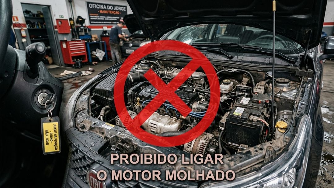 Evitar dar a partida em um motor inundado previne danos irreversíveis e reduz os custos com a manutenção automotiva.