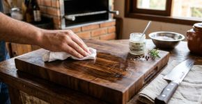 Por que se deve usar óleo de coco na tábua de carne antes do churrasco, e como aplicar do jeito certo