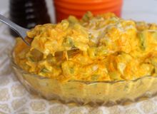 Featured side: Abobrinha cremosa com requeijão e parmesão