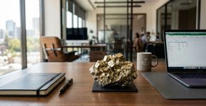 A pedra pirita que antes era esquecida na gaveta, hoje brilha na mesa de escritório para atrair boas parcerias