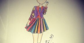 Veja croquis de moda inspirados nos figurinos de Castelo Rá-Tim-Bum