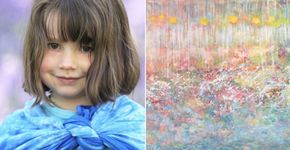 Menina com autismo pinta quadros e ganha fama internacional