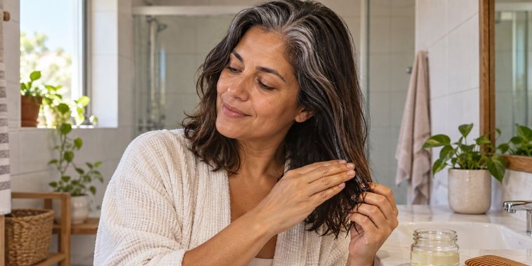 Featured main: Adeus, cabelos grisalhos: óleo natural acaba com os fios brancos e renova a cor do cabelo em dias