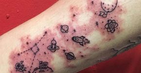 22 tatuagens criativas feitas com marcas de nascença