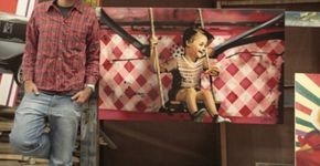 Kobra dá oficina de grafite em shopping