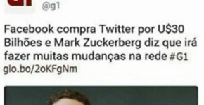 Fake News: Facebook comprou o Twitter