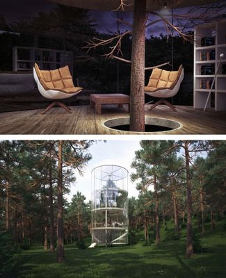 As casas unem o moderno com a natureza (Imagem: Report)