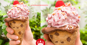 Cone de Cookie: uma casquinha diferente para comer com sorvete
