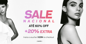 Peças de moda com até 70% de desconto