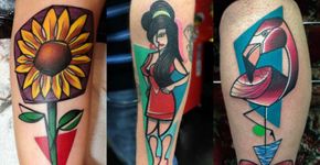 Pablo Picasso? Conheça as tatuagens cubistas e pop de Mike Boyd