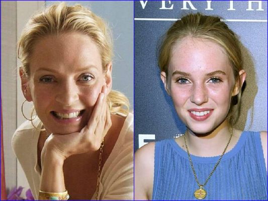 Uma Thurman e Maya (Reprodução/Ranker)