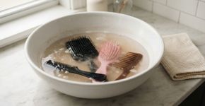 Para limpar pentes e escovas, este truque simples ajuda a remover toda a sujeira sem precisar esfregar