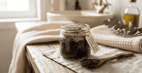 Use café e óleo de amêndoas para deixar a pele do corpo extremamente macia com esta mistura simples