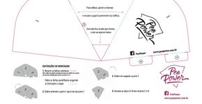 Funil de papel para mulheres fazerem xixi em pé; baixe o molde!