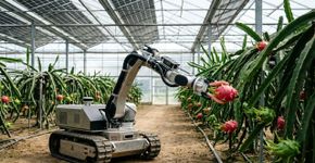 Pesquisadores espanhóis criaram o DragonBot, robô que identifica pitayas maduras e colhe apenas a fruta certa para reduzir o trabalho manual