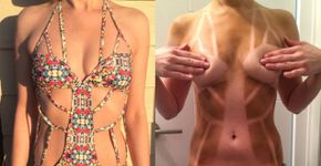 Modelos de biquíni estão deixando marcas estranhas nas mulheres