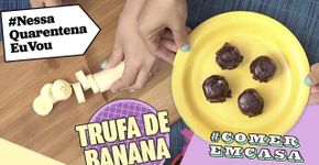 TRUFA DE BANANA | Caiu até uma lágrima aqui de tão fácil