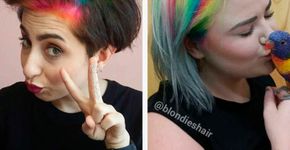 Raiz do cabelo tingida de arco-íris faz sucesso no Instagram