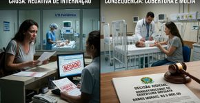 Operadora de saúde recusa internação de bebê de dez meses com bronquiolite grave em UTI pediátrica, alegando carência de 180 dias mesmo diante de uma emergência médica; negar cobertura hospitalar indispensável pode terminar em custeio obrigatório da internação e R$ 5 mil de indenização