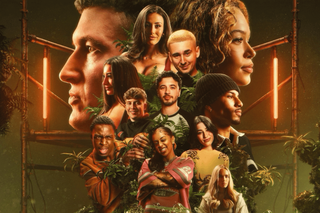 “Outside” coloca criadores de conteúdo em uma floresta, onde precisam enfrentar desafios e abrir mão de confortos pelo prêmio em dinheiro (Imagem: Reprodução digital | Sidemen Entertainment e Netflix)