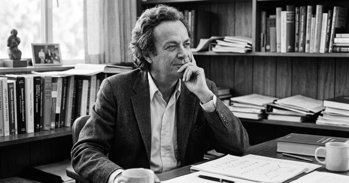 Richard Feynman, físico e visionário, em 1959: 