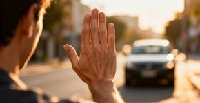 O que significa levantar a mão para agradecer aos motoristas?